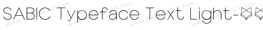SABIC Typeface Text Light字体转换